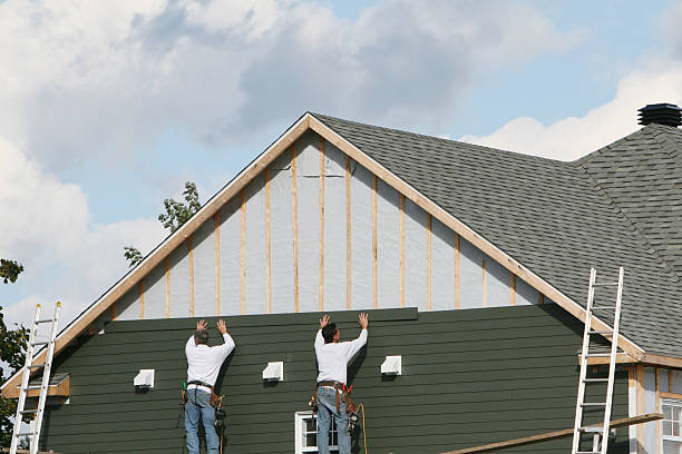 Professional Emergency Siding Repair technician working in Unionville, PA